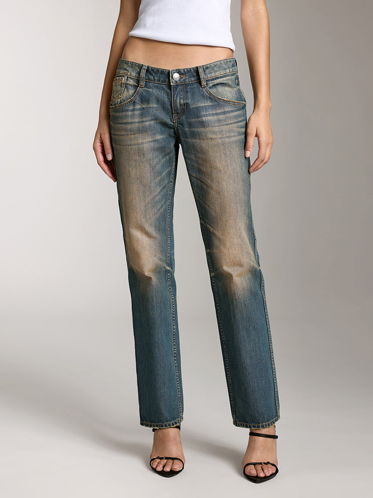 Wasteland Style Distressed Jeans