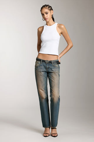 Wasteland Style Distressed Jeans