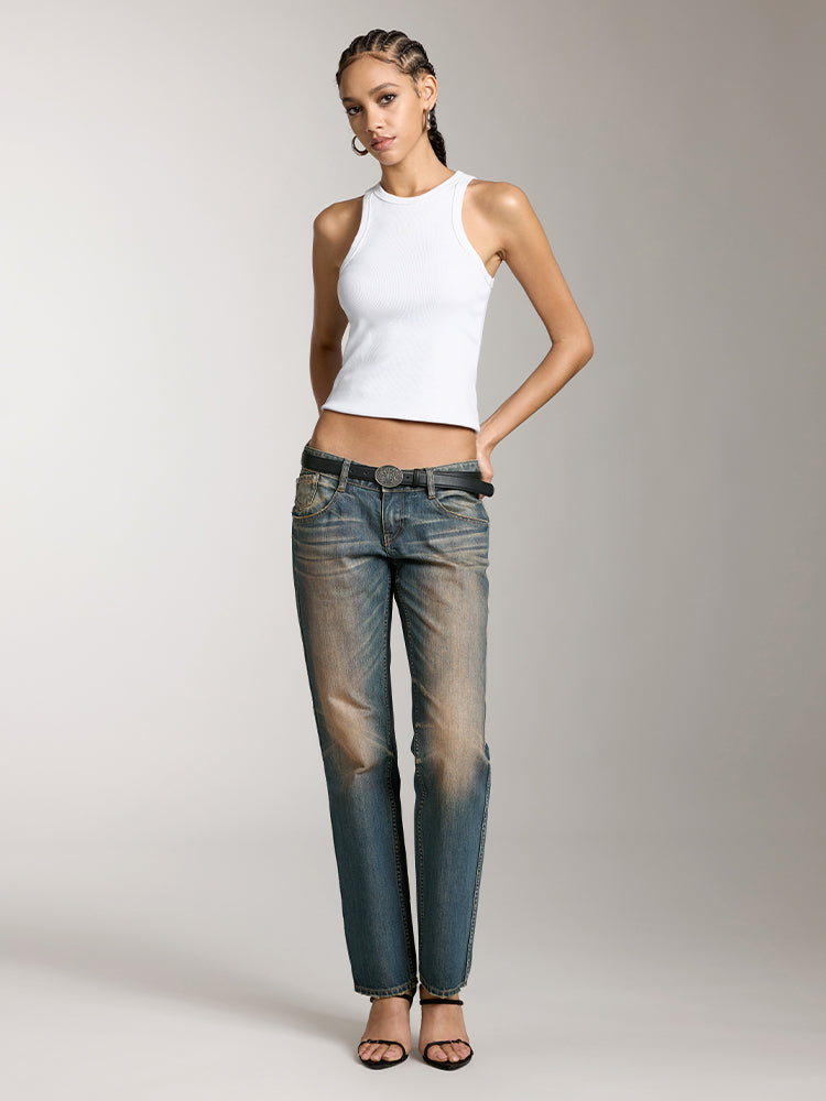 Wasteland Style Distressed Jeans