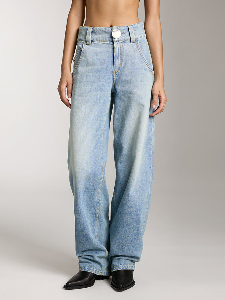 Vintage Washed Low Rise Jeans