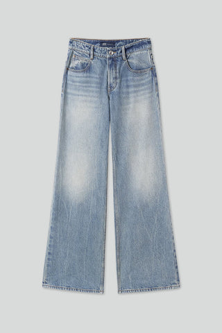 Vintage Blue Low-Rise Jeans