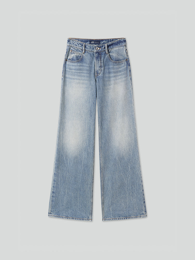 Vintage Blue Low-Rise Jeans