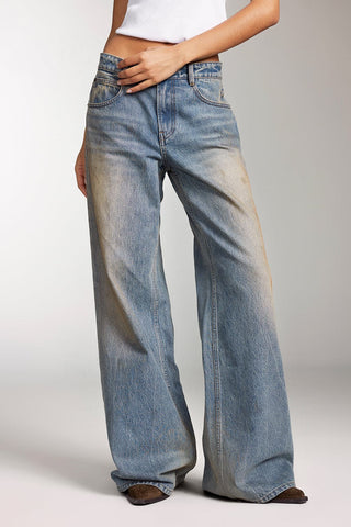 Low-Rise Wasteland Style Jeans