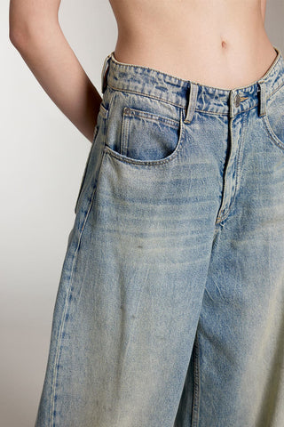 Vintage Distressed Loose Fit Jeans