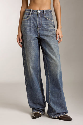 Vintage Blue Wide Leg Jeans