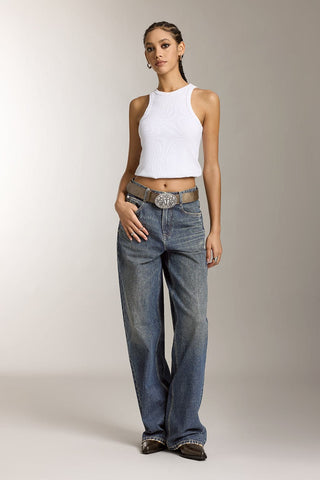 Vintage Blue Wide Leg Jeans