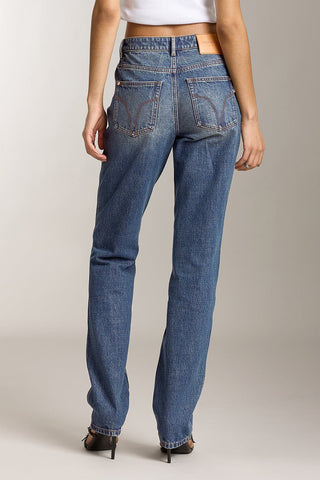 High Rise Straight Fit Jeans