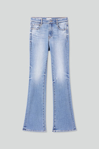 Retro Washed Flared Jeans