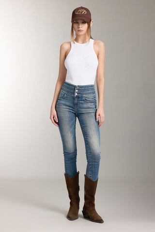 High Waist Slim Fit Jeans