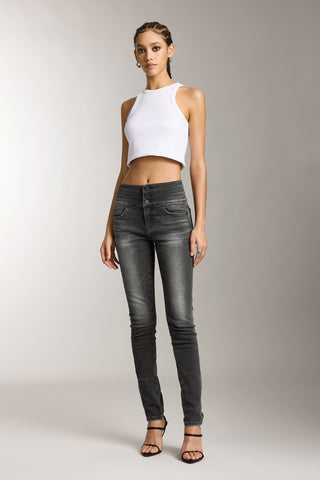 High Waist Slim Fit Jeans