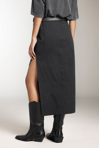 Cargo Slit Maxi Skirt