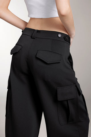 Cargo Style Trouser With Acetate