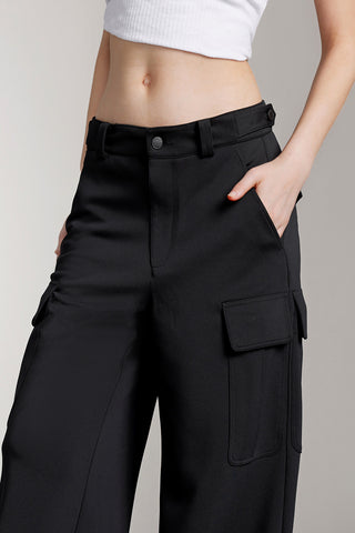 Cargo Style Trouser With Acetate