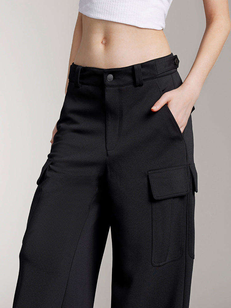 Cargo Style Trouser With Acetate