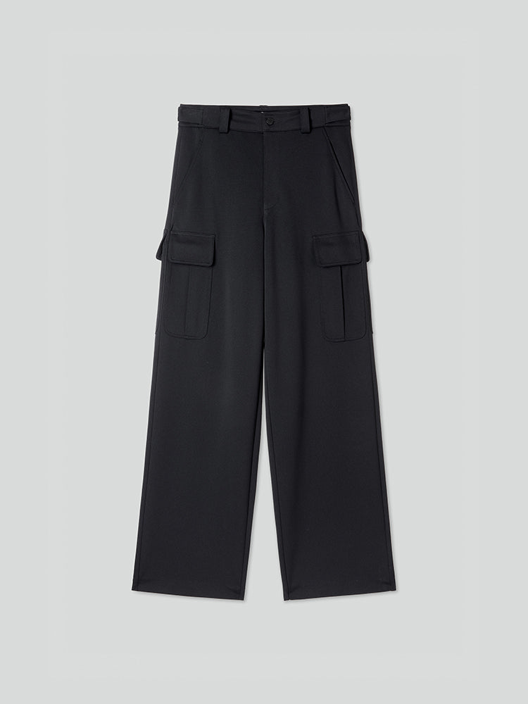 Cargo Style Trouser With Acetate