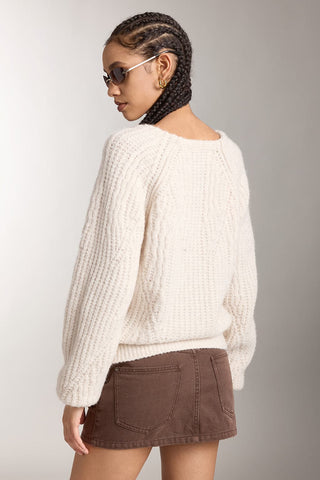 Loose Fit V-Neck Wool Sweater