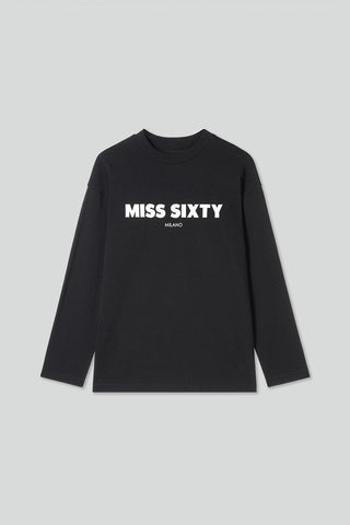 Slouchy Long Sleeves Printed T-Shirt