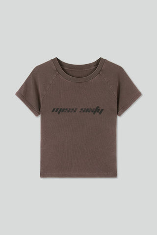 Crew Neck Cropped T-Shirt