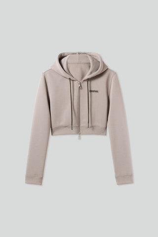 Double Zipper Hooded Sports Sweatshirt