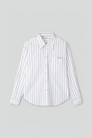 Casual Long Sleeves Striped Shirt