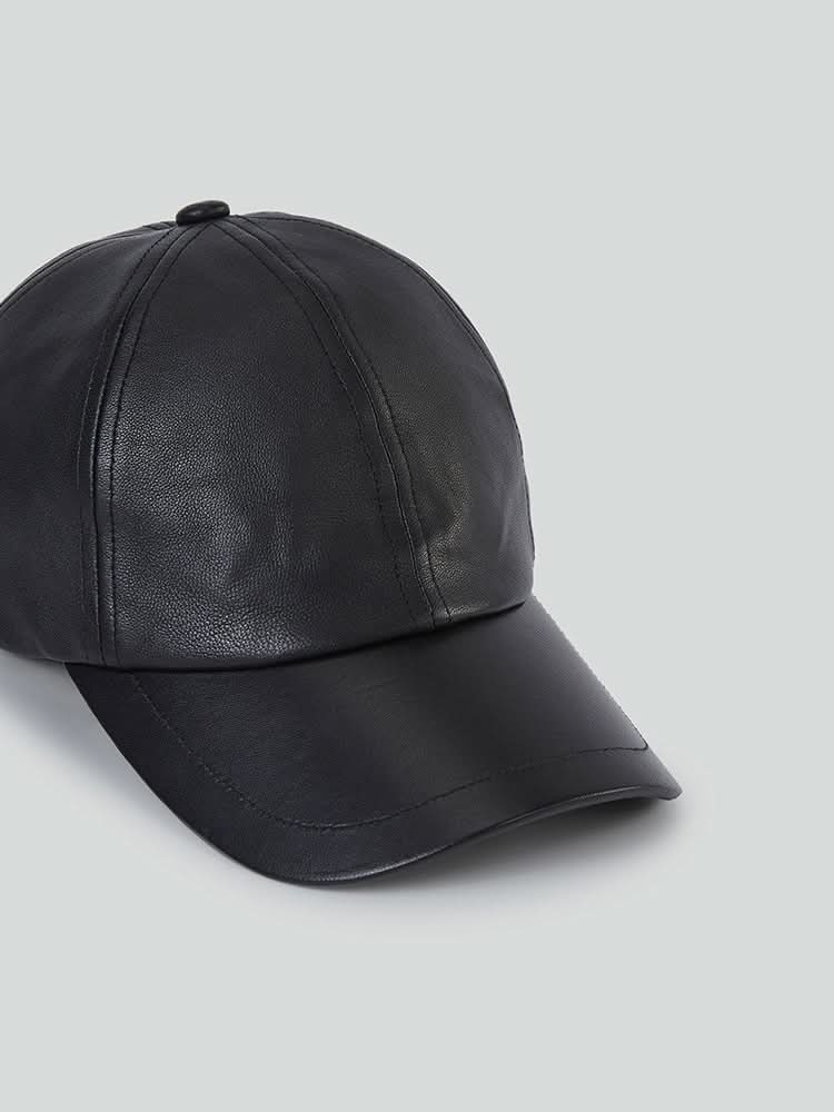 Leather Baseball Hat