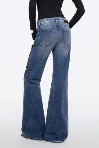 Beaded Flared Jeans