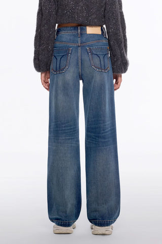 Straight-Leg Mid-Rise Jeans