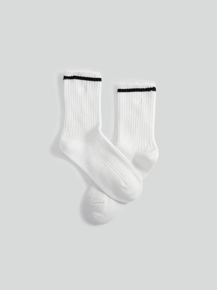 Embroidered Mid-Calf Socks