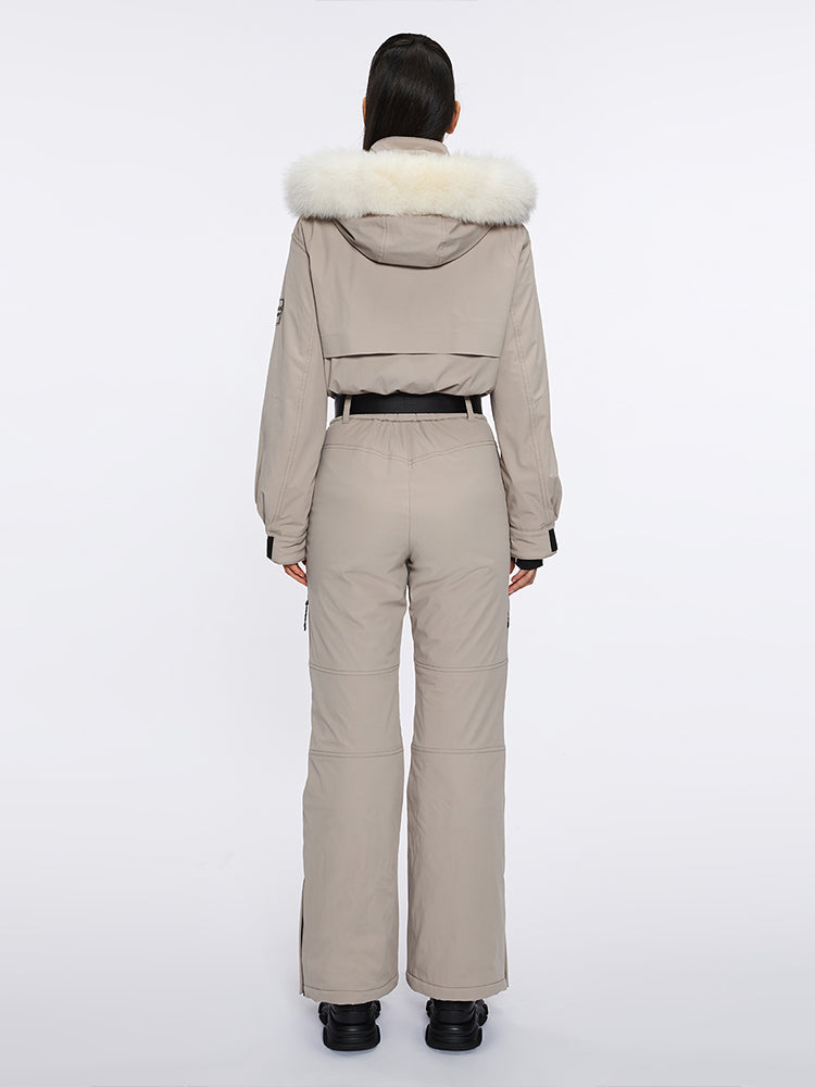 Detachable Fur Jumpsuit