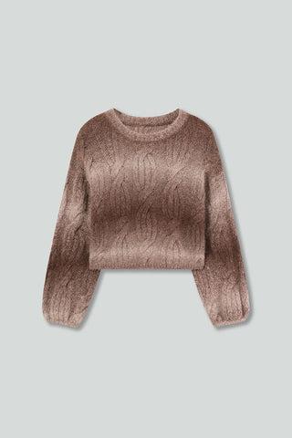 Gradient Cropped Sweater