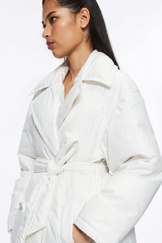 Puffy Jacket with Lapel