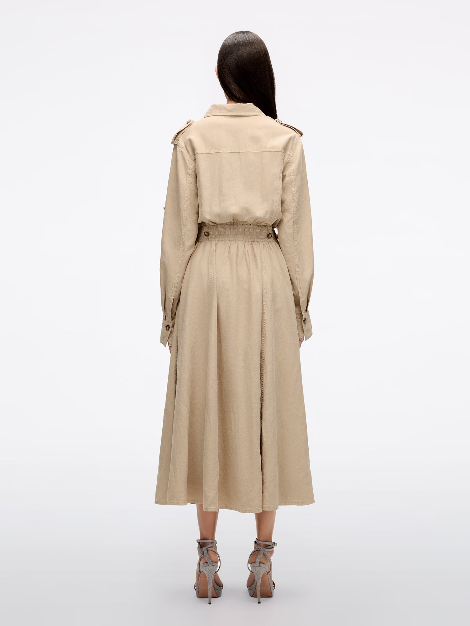 Khaki Lyocell Denim Dress