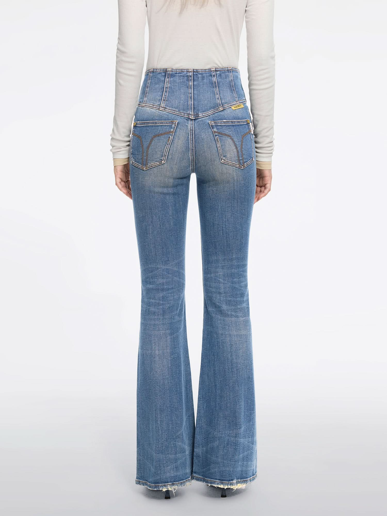 High Waist Flared Jeans