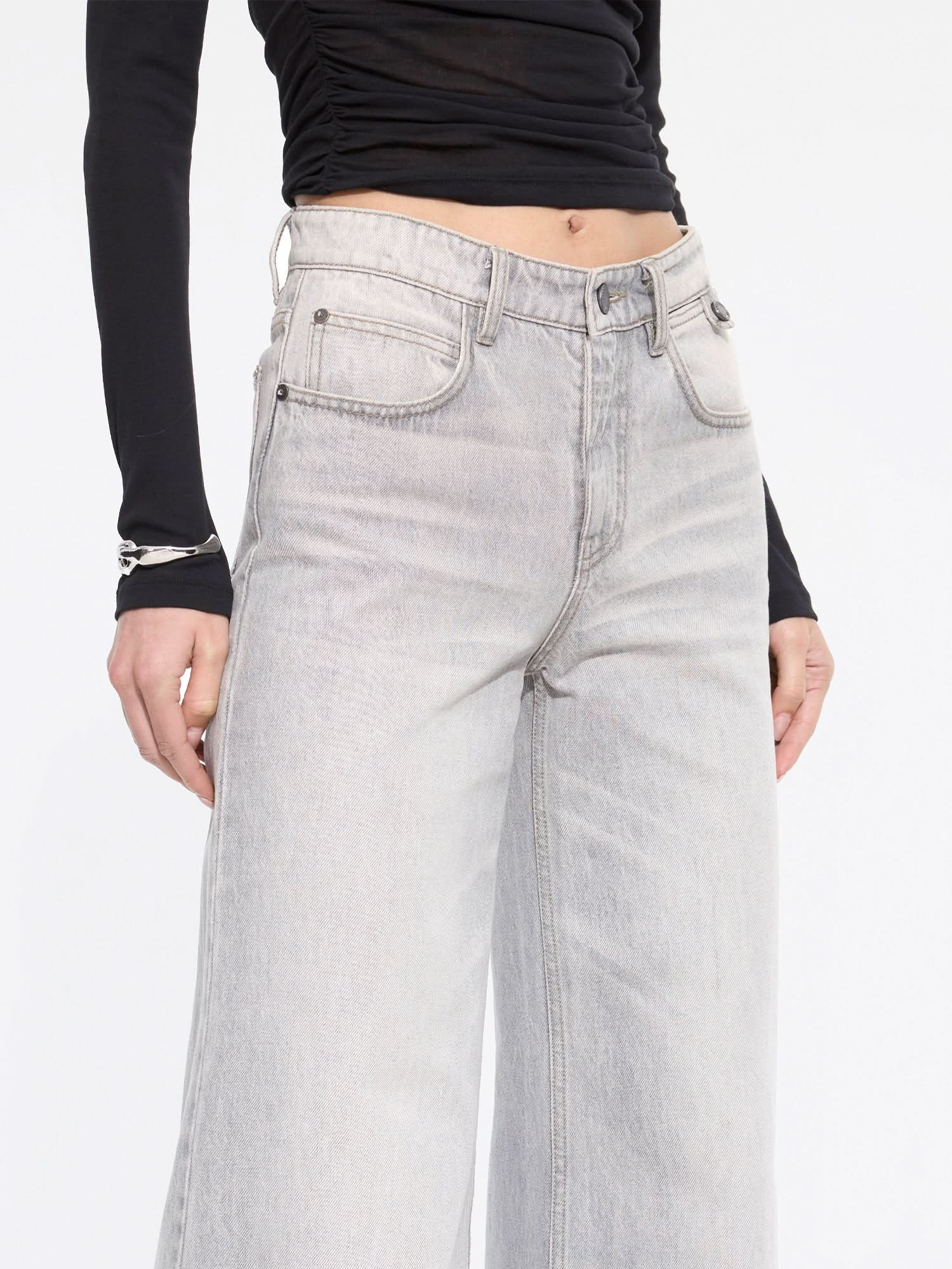 Low-Waisted Slight Flare Jeans