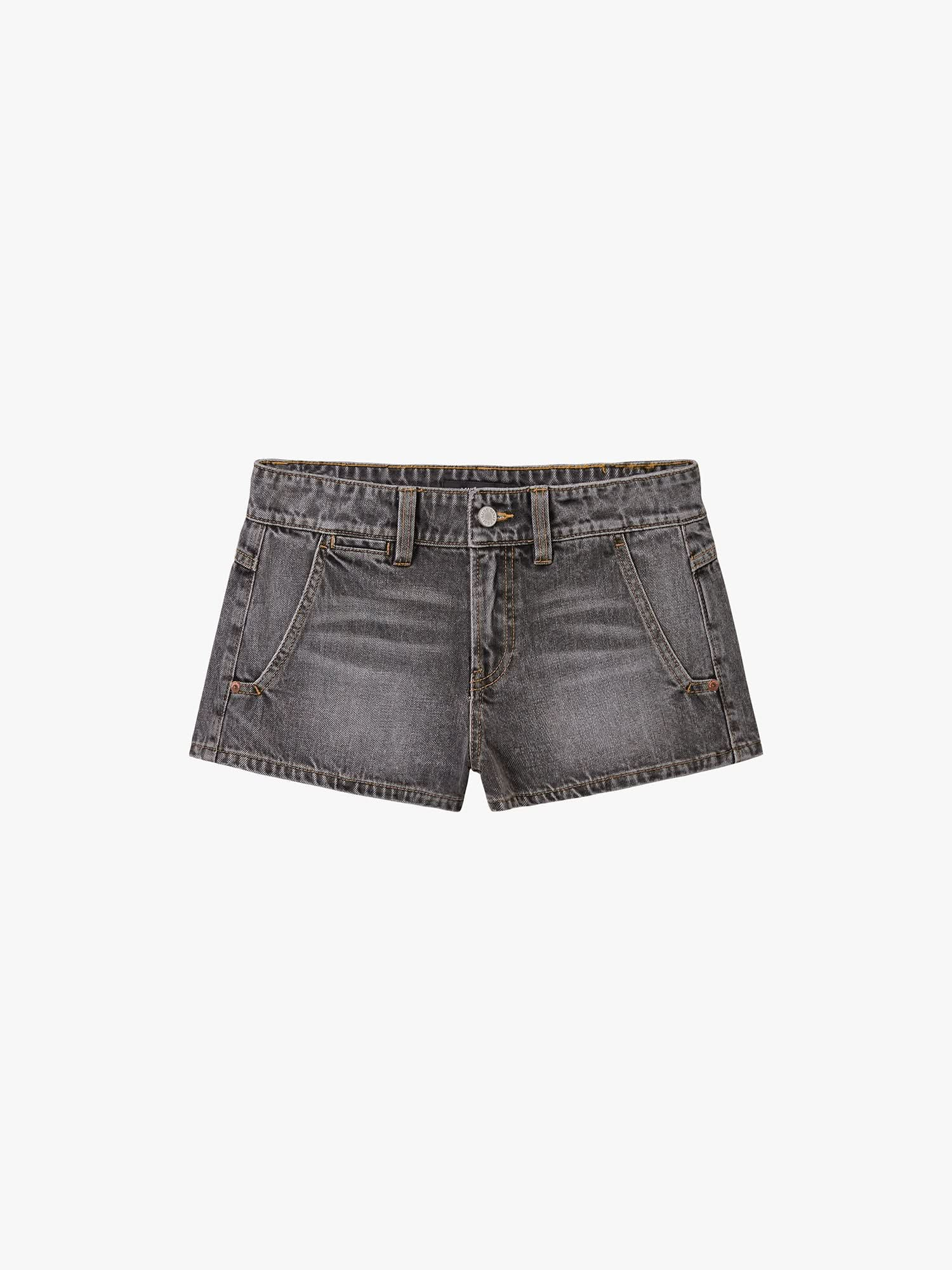 Straight-Leg Denim Shorts