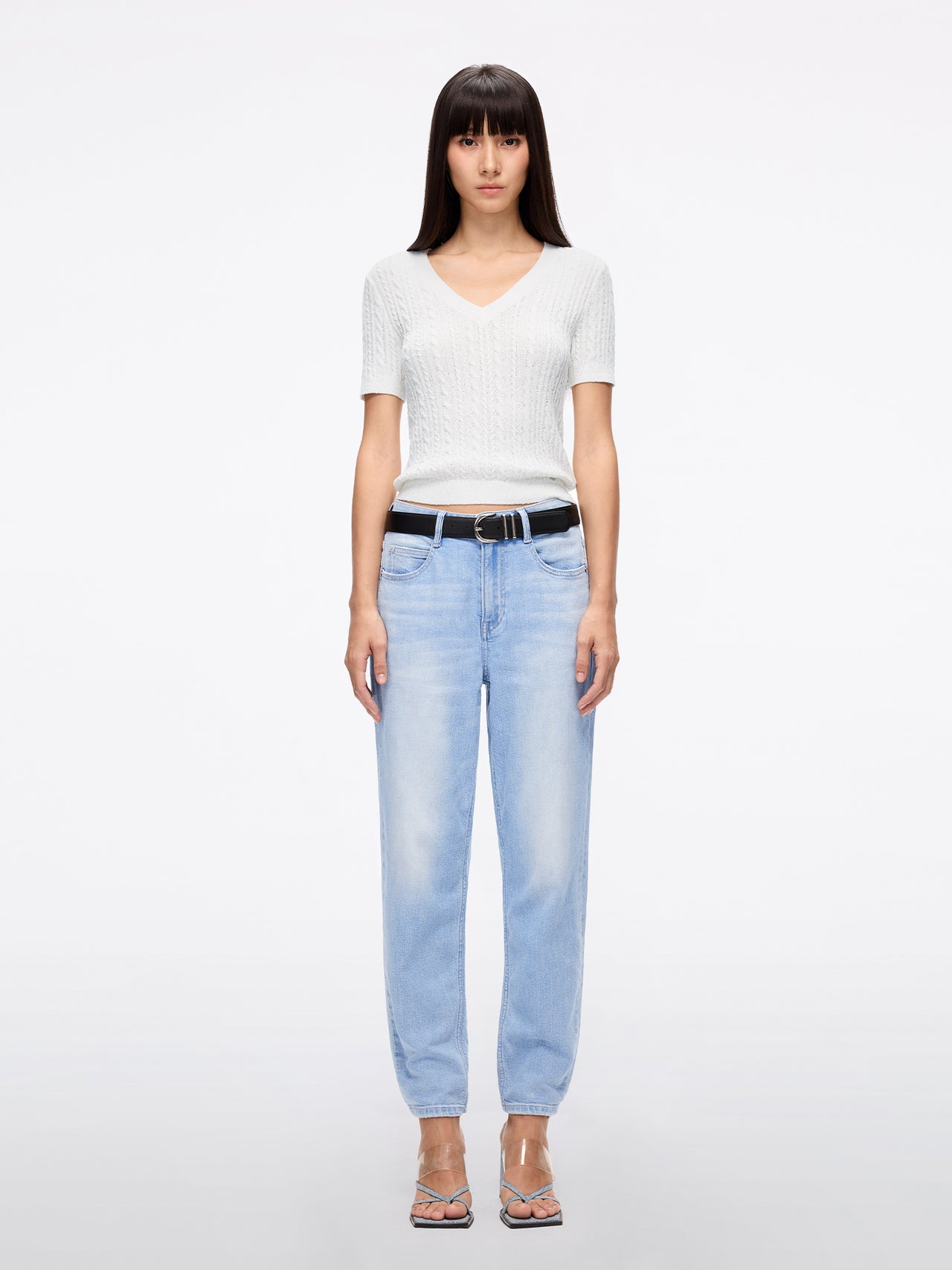 Cropped Carrot Jeans