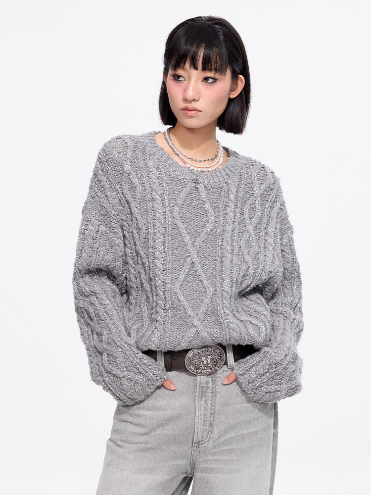 Cable-Knit Cardigan