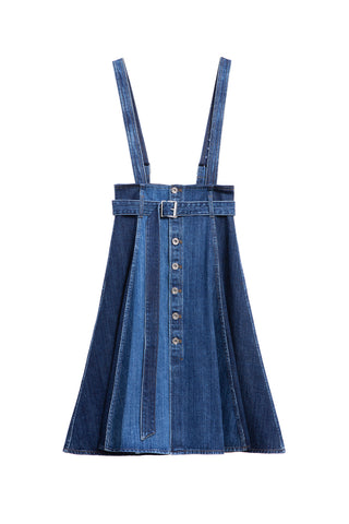 Denim Skirt With Belted