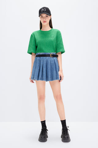 Green Slim-fit Stretchy T-shirt