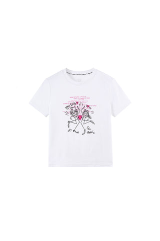 Miss Sixty x ANDRÉ SARAIVA Capsule Collection Neon Graphic Short Sleeves T-Shirt