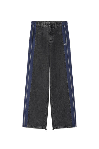 Black And Gray Stylish Straight Fit Jeans