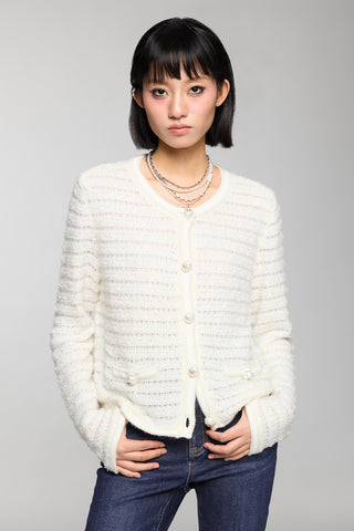 Elegant Wool Blended Cardigan