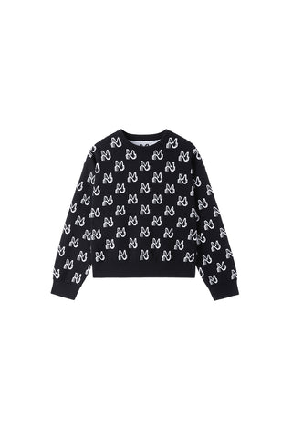 Cropped Wool-Blend Crewneck Sweater
