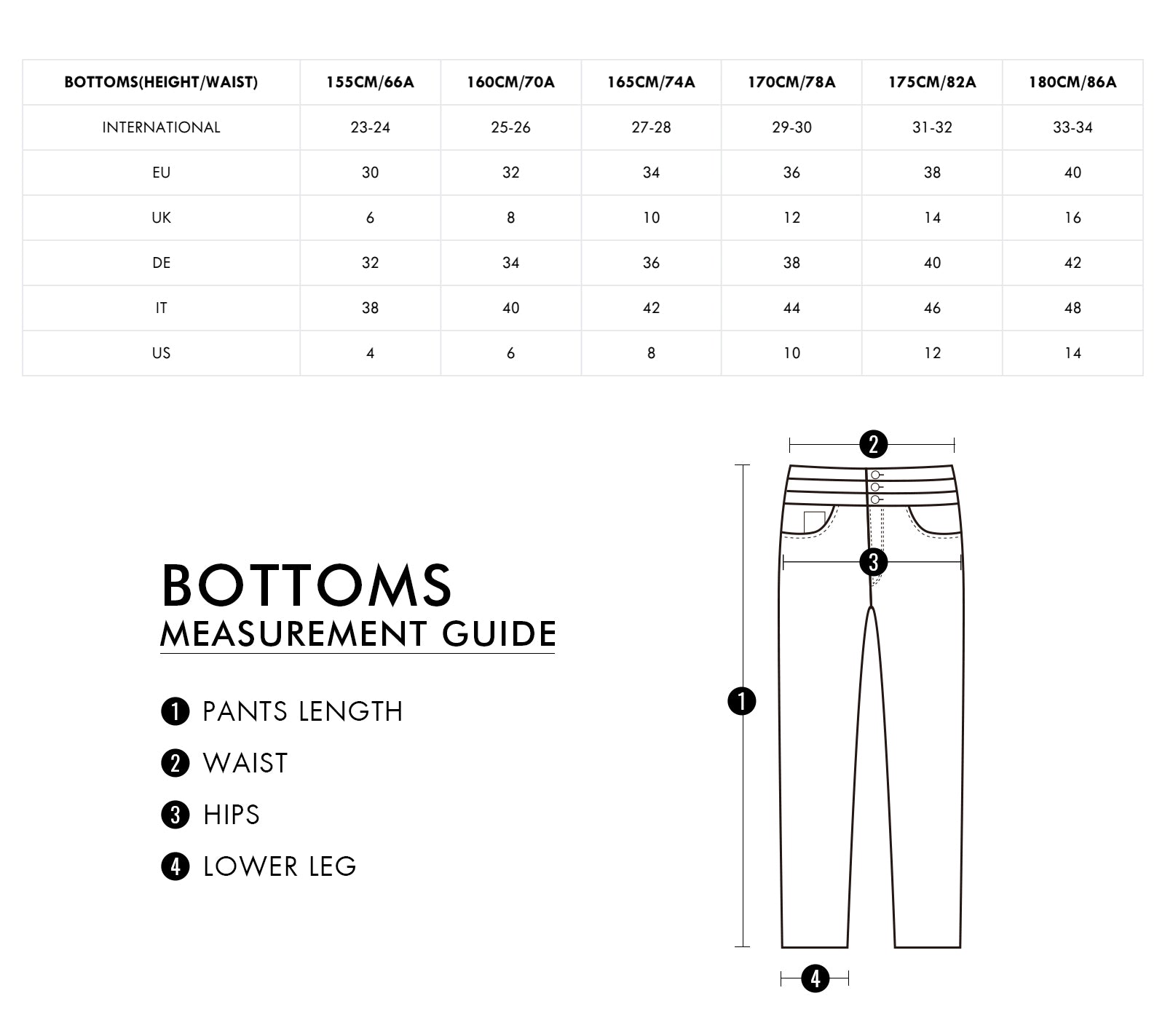 SIZE GUIDE(TOP) – MISS SIXTY