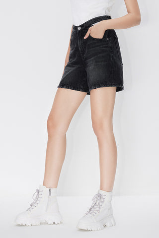Denim Shorts  With Butterfly Waist Design
