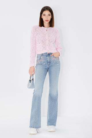 Bootcut Jeans  With Sequin Embellishment