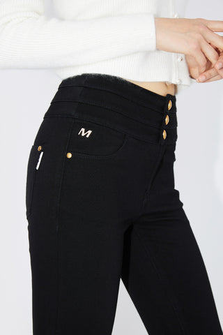 High Waist Stretch Black Jeans