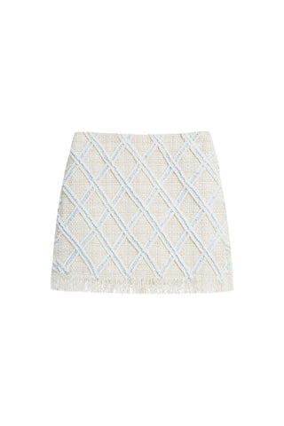 High Waist Skirt With Beaded Embellishment