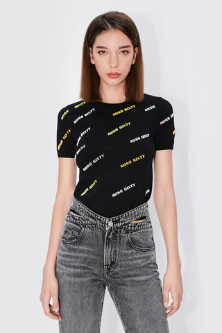 Colourful Embroidered T-Shirt