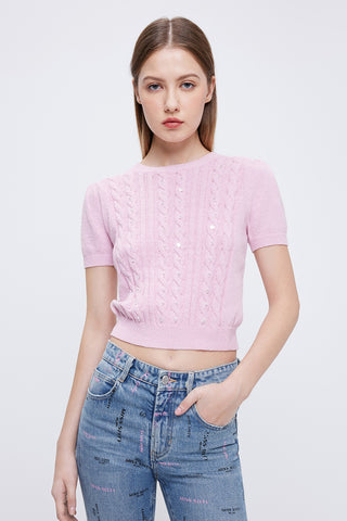 Vintage Twist Knit Top
